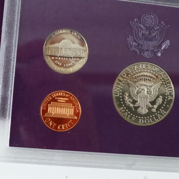1990 US Proof Set S San Francisco In Display Case - Picture 5 of 5